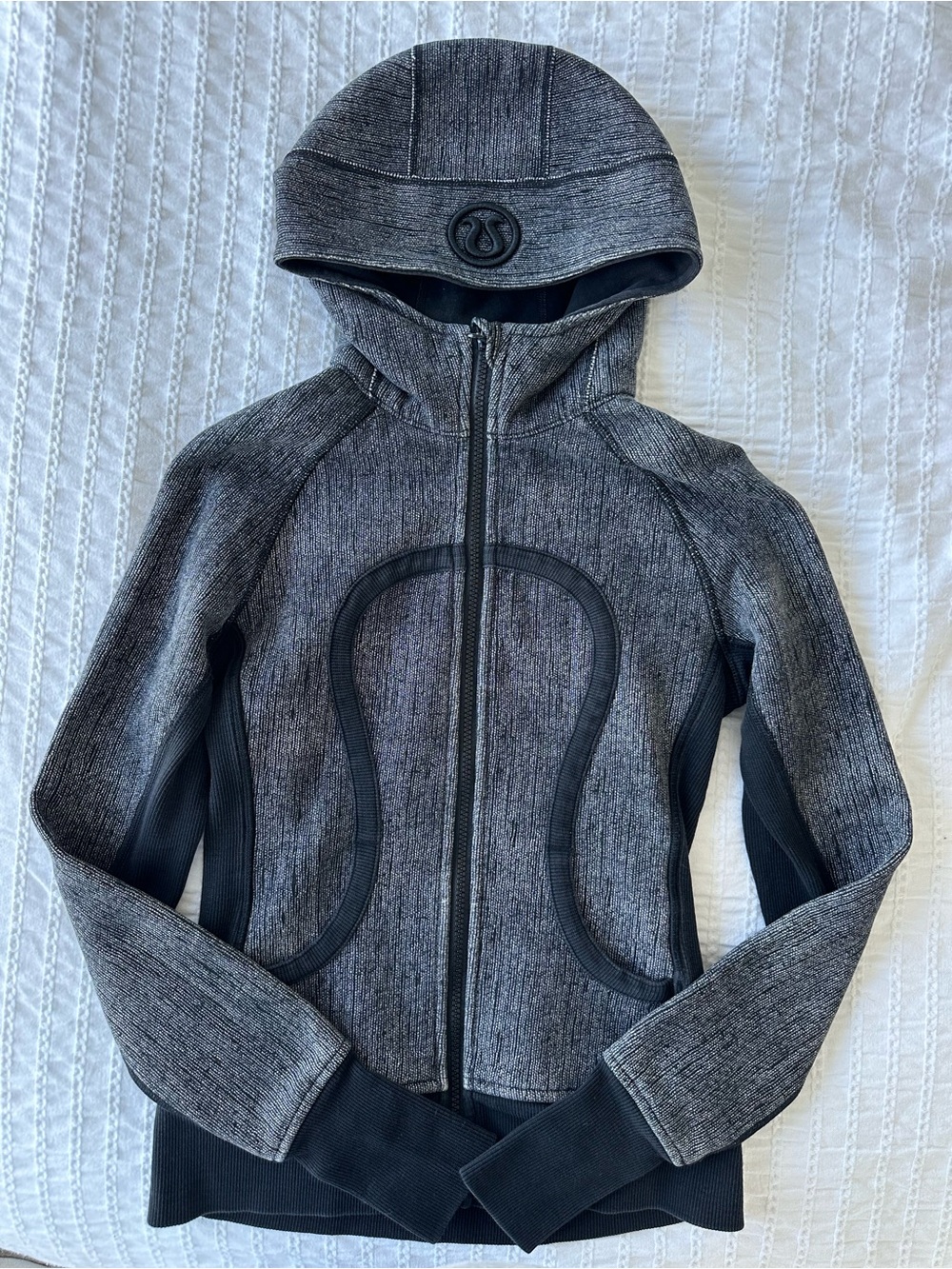 Grey & Black lululemon scuba hoodie
